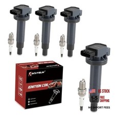 UF316 Ignition Coil Pack and Iridium Spark Plugs Set of 4 Compatible with