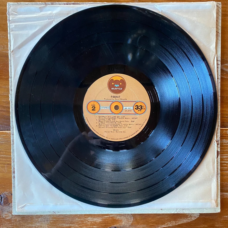 Foghat – Debut Self-Titled Blues Rock-Hard Rock Vinyl LP - Savoy Brown - OG - Image 4 of 4