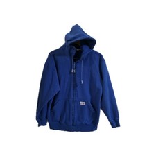 PRO CLUB HEAVY WEIGHT FULL ZIP HOODIE SWEATSHIRT BLUE M