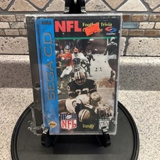 NFL Football Trivia Challenge (Sega CD, 1993) CIB, Authentic