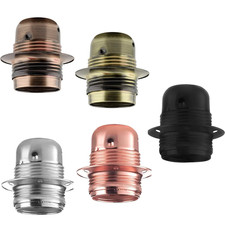 Vintage Industrial Lamp Light Bulb Holder Antique Retro Edison ES E27 Fitting