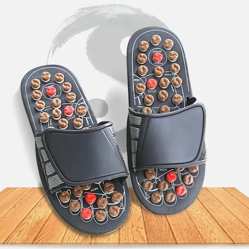 Massage Sandalen Hausschuhe Reflexzonenmassage Akupunktur Fuß - Bild 4 von 13