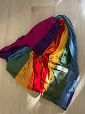 Maya Wrap Ring Sling Rainbow Stripe Lightly Padded Baby Carrier Dorothy Medium