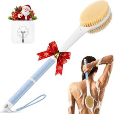 Long Handle Shower Brush - Self Back Scrubber Body Exfoliator for Bath Brushes