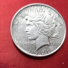 1922 Peace Dollar $1 Silver Coin Circulated Uncertified