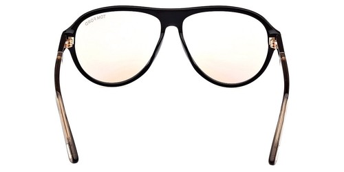 Occhiali da sole uomo Tom Ford FT1080 Quincy nero lucido 59mm nuovi e autentici - Foto 4 di 8