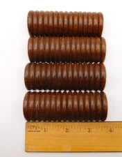 4 WALNUT PREFINISHED REEDED APPLIQUES -PROCEEDS BENEFIT THE DENVER TOOL LIBRARY