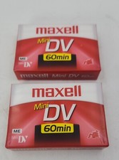 Lot of 2 Maxwell Mini DV 60 min Tapes New Sealed DVM60SE