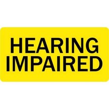 Hearing Impaired Veterinary Labels