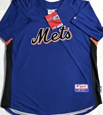 NWT-MEN-XL NY METS COOL BASE MAJESTIC MLB AUTHENTIC