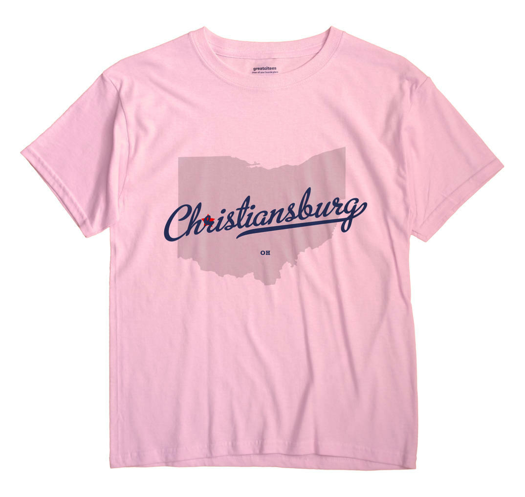 Christiansburg Ohio OH TShirt MAP eBay