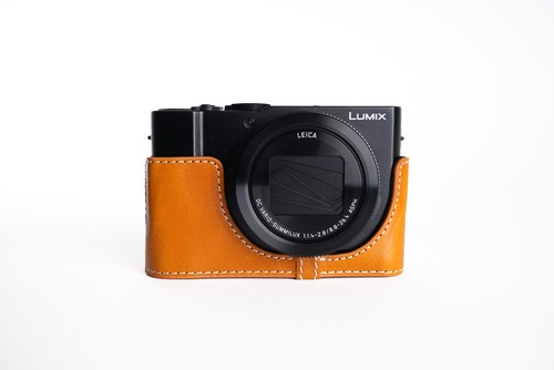 Original Echtleder Halbkamera Etui Tasche Abdeckung für Panasonic LX10 LX9 LX15 - Bild 22 von 42