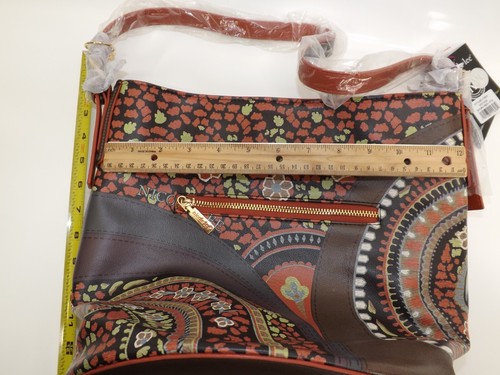 Nicole Lee Vintage Sara Hobo Bag Purse Crossbody Studded Vegan Leather NWT - Picture 9 of 19