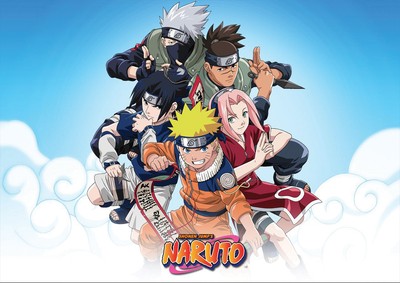 SHIPPUDEN KAKASHI TEAM 7 ET IRUKA STICKER AUTOCOLLANT POSTER A4 MANGA NARUTO