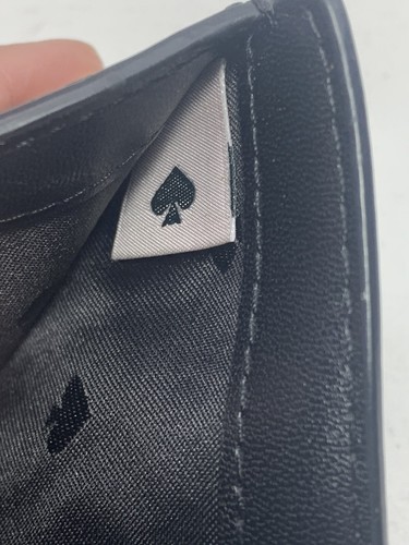 Cartera Kate Spade negra pequeña delgada plegable - Imagen 7 de 10