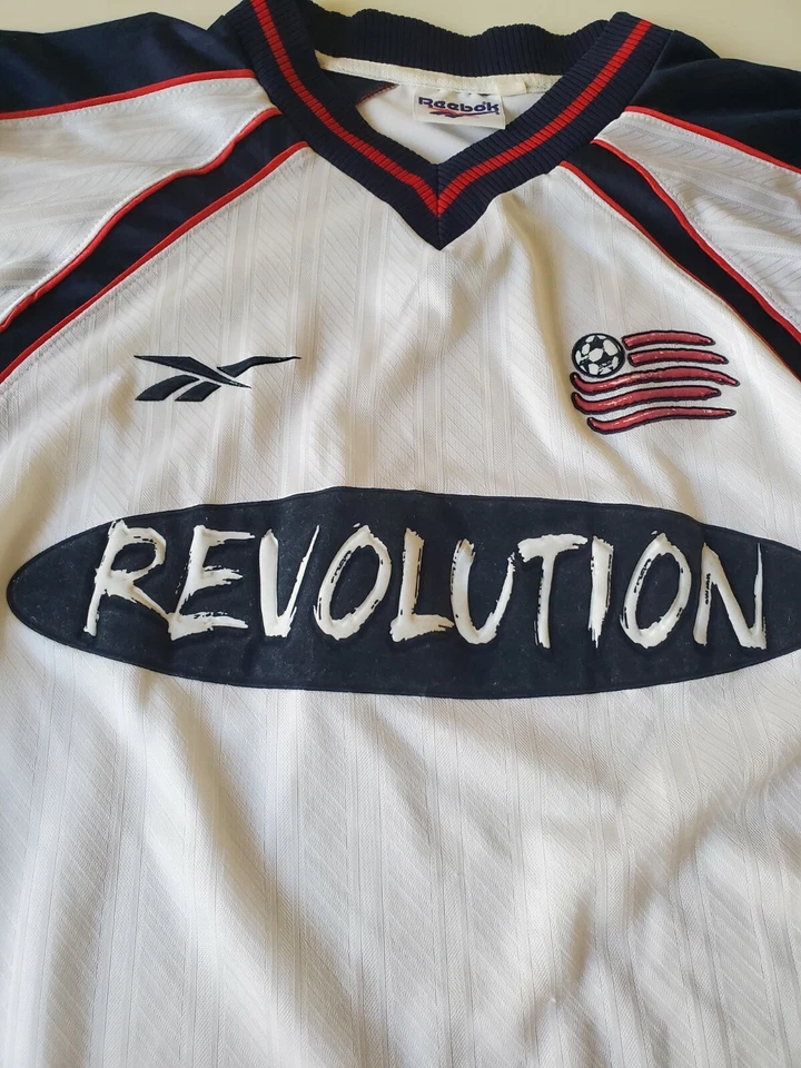 Vintage Reebok MLS 1998-1999 New England Revolution Soccer Jersey Men sz M - Image 4 of 4