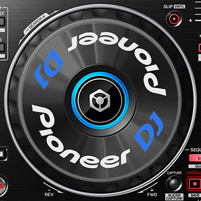 Pioneer DJ DDJ-RR (DDJ RR) JOG / SLIPMAT GRAFIK / AUFKLEBER - CDJ DDJ DJM