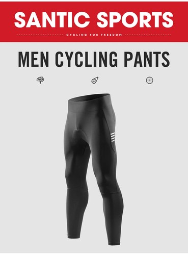 Men's Cycling Pants Summer Outdoor Biking Breathable Tights Reflective Trousers - Picture 10 of 16