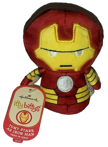 Hallmark Itty Bittys TONY STARK AS IRON MAN Third in Series 2 Sided Marvel - Picture 2 of 7