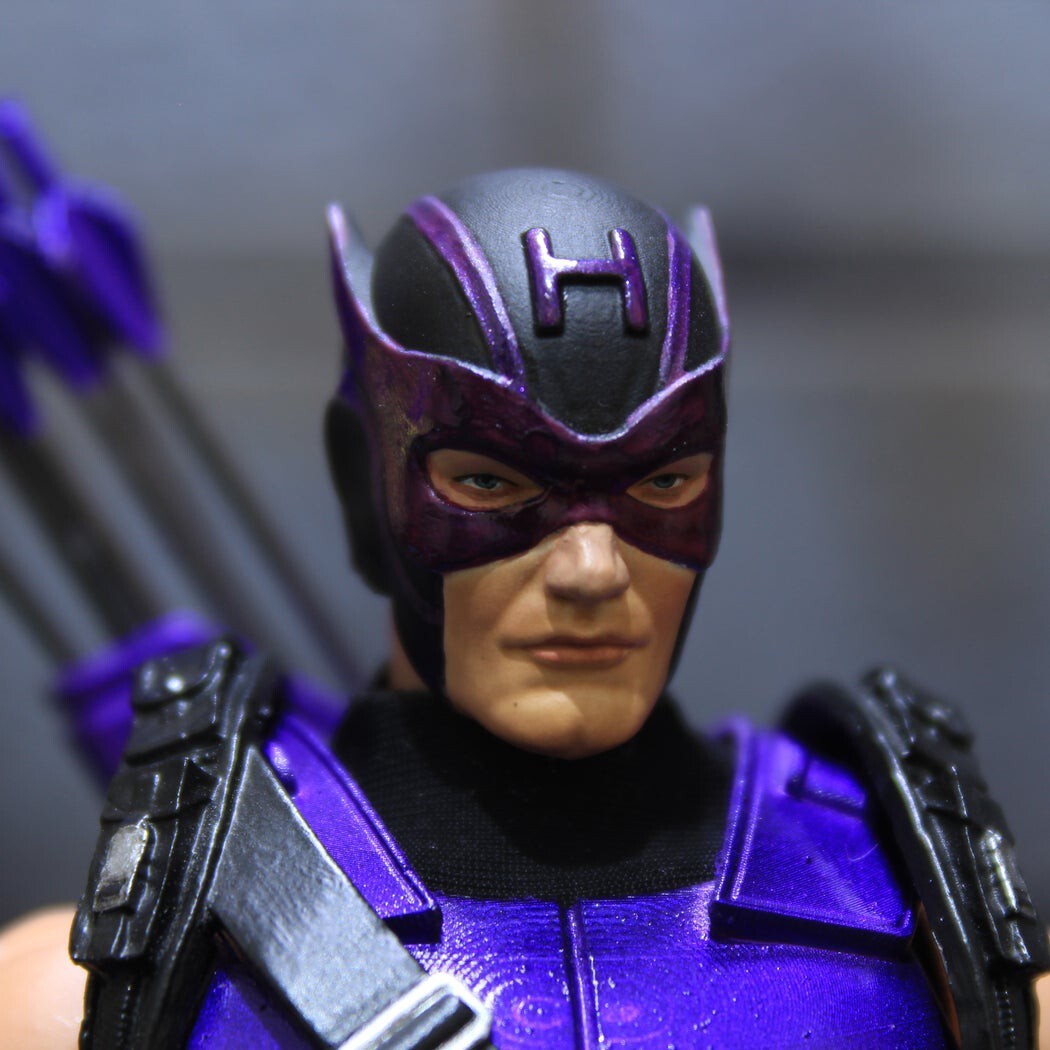 1/12 Custom Head Sculpt Marvel Universe Classic Hawkeye