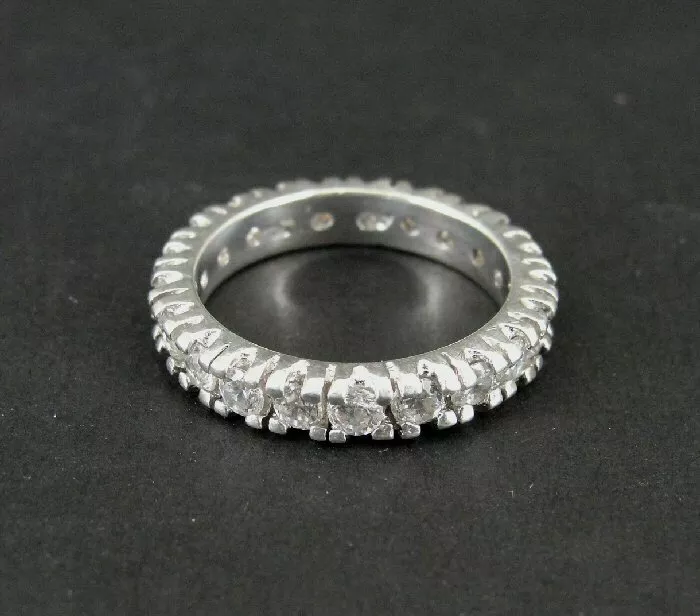 Ring with on sale stones all around