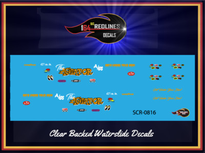 Decalcomania Auto 1:64 '55 Chevy Candy Striper Gasser - SCR-0154, Per Modellisti Adulti - Foto 3