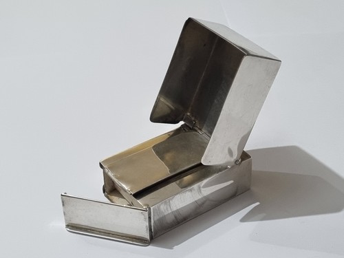 RARE George V Solid Silver "Wind Screen Matchbox" Vesta by Cohen & Charles 1916 - Picture 4 of 23