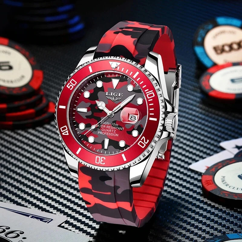 Men's silicone watch sale