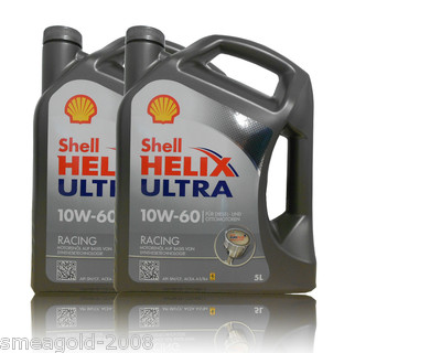 Shell Helix Ultra RACING 10W 60 Motoröl BMW FERRARI FIAT 2X5 Liter