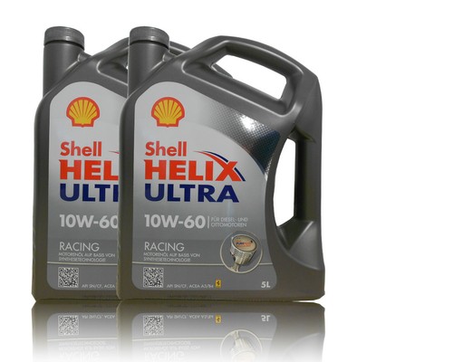 Shell Helix Ultra RACING 10W 60 Motoröl BMW FERRARI FIAT 2X5 Liter - Bild 1 von 3