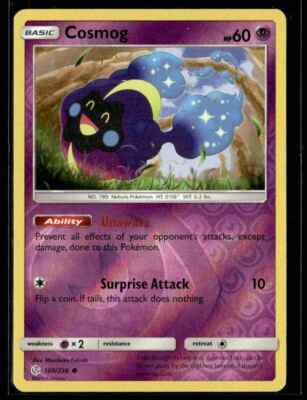 2019 SUN & MOON COSMIC ECLIPSE COSMOG 100/236 REVERSE HOLO