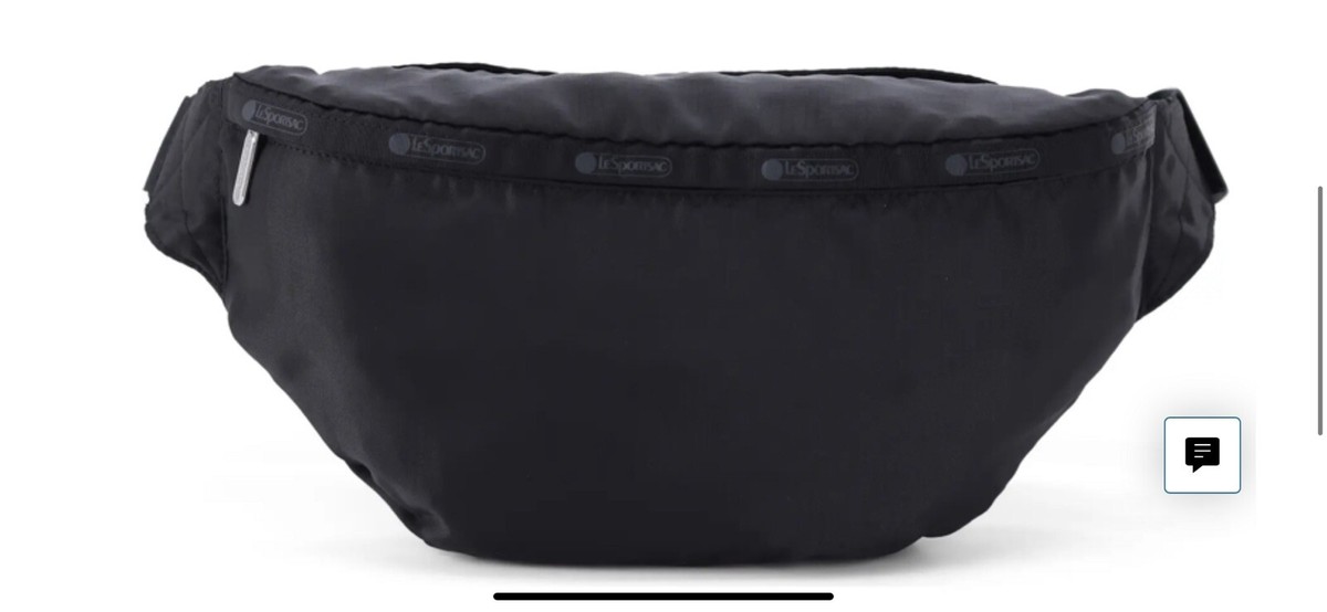 ■LeSportsac■ True Black C Large Sling Crossbody Bag 1560C3 LeSportsac LARGE sling bag belt bag in Jet Black Zip