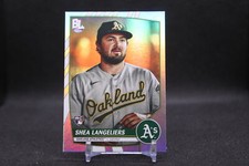 Shea Langeliers #212 2023 Topps Big League Rainbow Foil Oakland Athletics