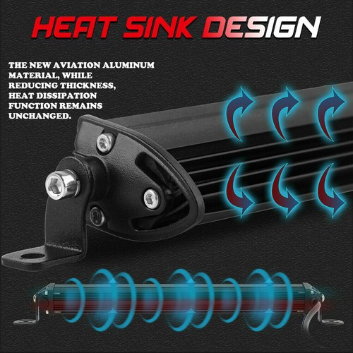 Roof 32" Slim LED Light Bar Spot Flood Wire Kit For Polaris RZR XP 1000 900 800 - Picture 8 of 12