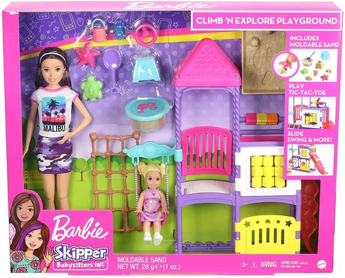 Barbie & Skipper Babysitters Inc Climb'N Explore Set da gioco parco giochi con play-do - Foto 12 di 12