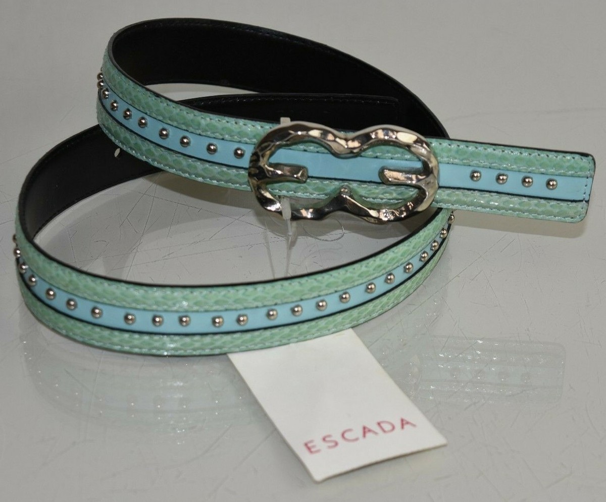 AUTHENTIC ESCADA leather belt from Germany. Escada Vintage Clock Belt – Dina C main image 4