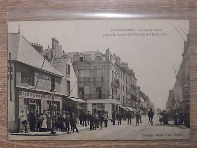 Carte Postale Ancienne 44 - SAINT-NAZAIRE Rue De Nantes - Début 1900