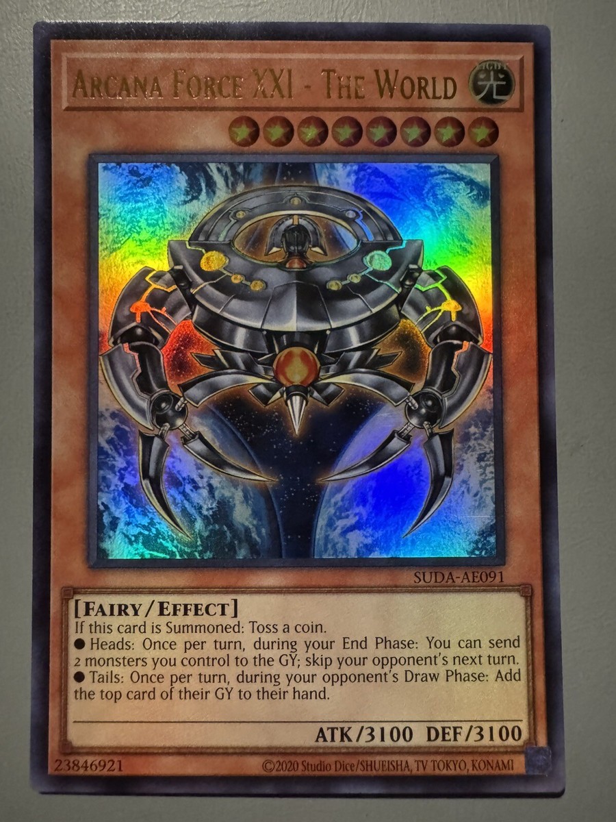 YUGIOH ARCANA FORCE XXI - THE WORLD ASIA ENGLISH SUDA-AE091 ULTRA