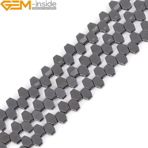 Cuentas de hematita negras naturales fabricación de joyas poder energía chakra 15" moneda cruz - Imagen 246 de 360
