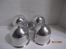 4 WELD RACING ALUMINUM BULLET  CAPS 6 LUG  AMERICAN RACING WHEELS  4.25" OD