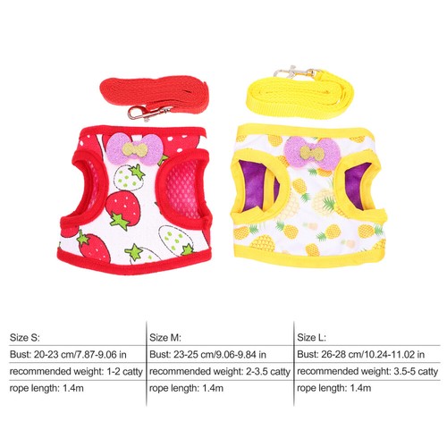 Set of 4 Kaninchengurt -Traktionsseil Laufende Hasenleine Bunny Vest -Geschirr - Bild 6 von 12