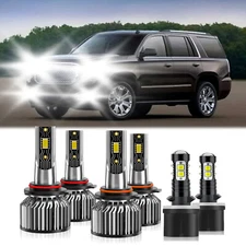 For GMC Yukon 2000-2006 Combo LED Headlight Bulb Hi/Low Beam Fog Light 26000LM