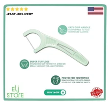 Plackers Micro Mint Dental Floss Picks with Travel Case,12 Count(Color May vary)