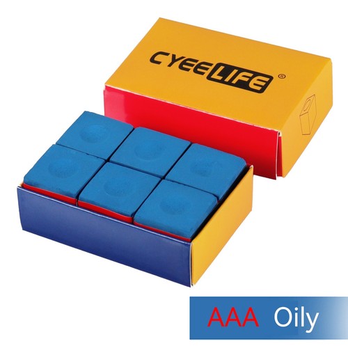 CyeeLife billardkreide Profi 6 Stück,Billard Kreide Zubehör Blau - Bild 3 von 8