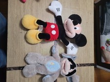 Mickey Mouse Plush Lot. 3 mickey mouse and 1 minnie mouse plush toys.
