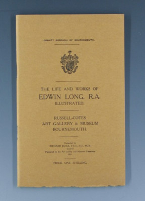 Seltenes Heft The Life and works of EDWIN LONG wohl um 1931