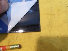 BLACK POLYCARBONATE SHEET machinable plastic flat stock .118" x 10-1/4" x 11-1/4