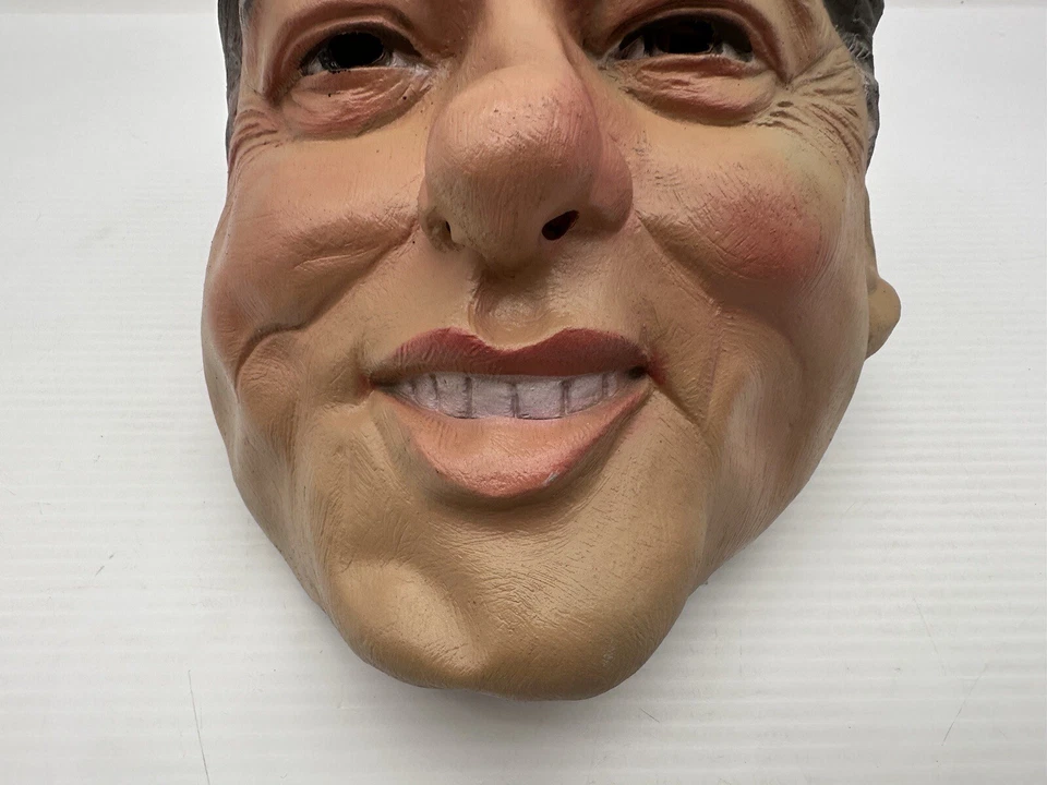 Bill Clinton Mask Soft Vinyl Vintage Cesar 1992 Halloween Costume  - Image 3 of 4