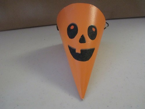 Colgante Cono Naranja Jack o Linterna JOL Decoración de Halloween - Imagen 3 de 5