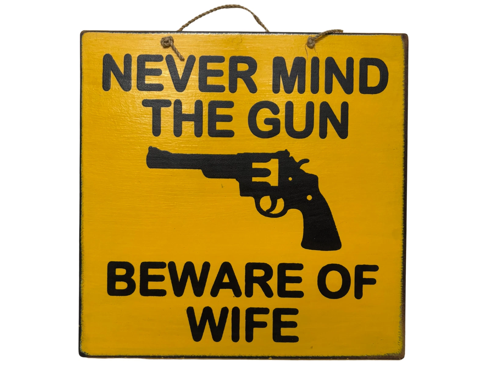 HANDMADE NEVER MIND THE GUN BEWARE WIFE TIKI BAR SIGN TROPICAL ISLAND WALL ART
Opens in a new window